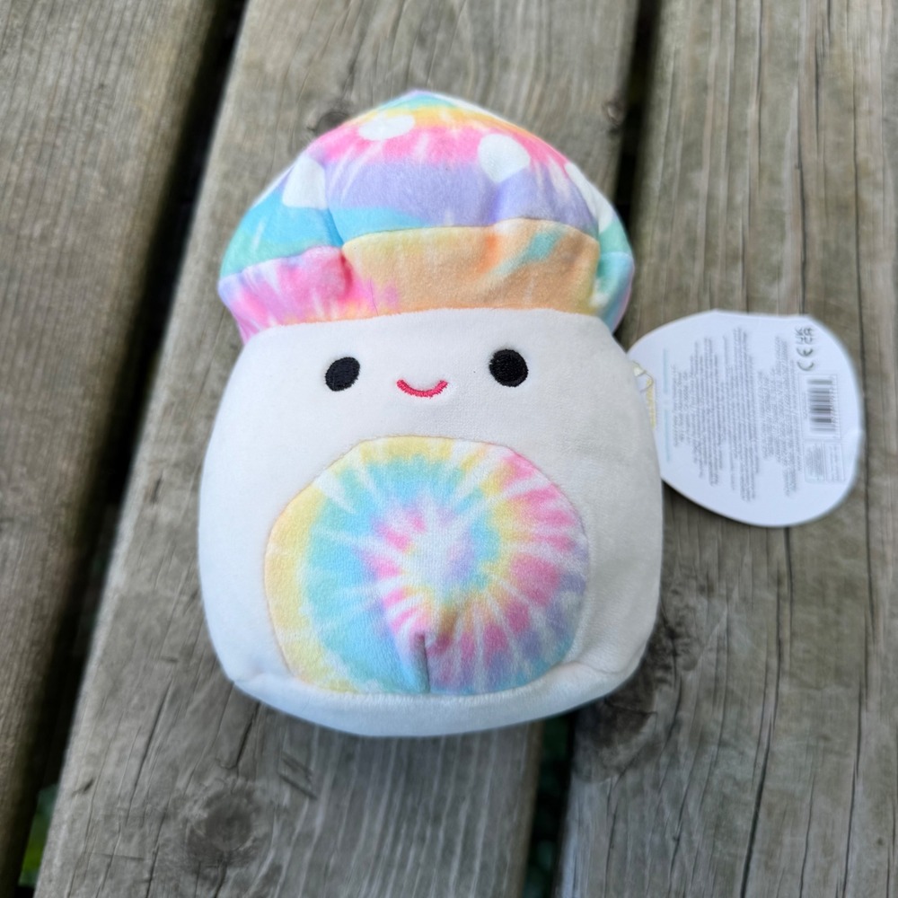Squishmallows Kervena the Mushroom Tie Dye 5 Inch Plush Kellytoy SQCR03510